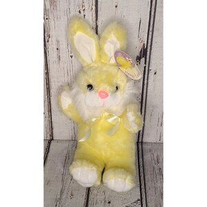 7" Flomo Friends Forever Yellow & White Bunny Rabbit Plush Easter Stuffed Animal